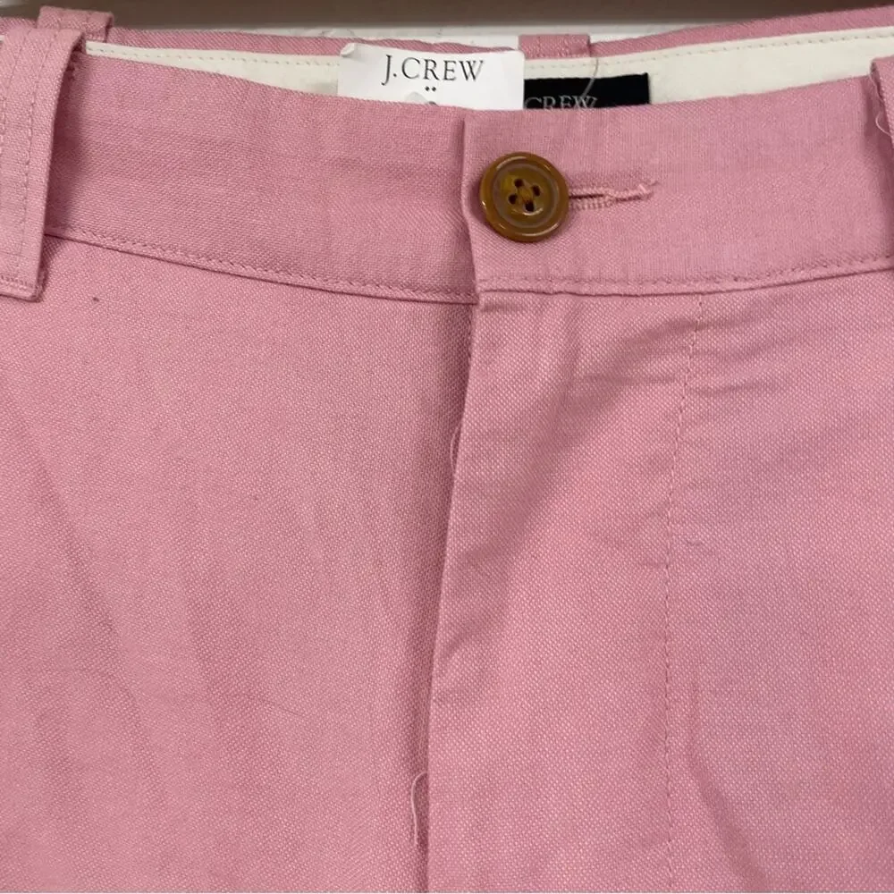 J Crew Sunwashed Oxford Chino Shorts Pink Mens Casual 32W Preppy Golf